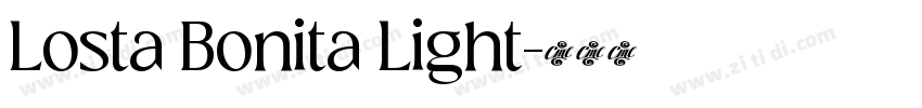 Losta Bonita Light字体转换 Losta Bonita Light字体转换